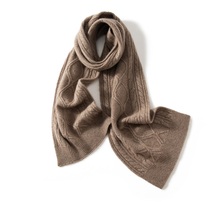 Grace Wool-Blend Scarf | Textured Winter Scarf