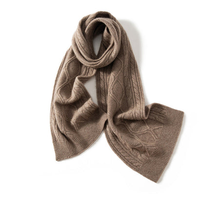 Grace Wool-Blend Scarf | Textured Winter Scarf