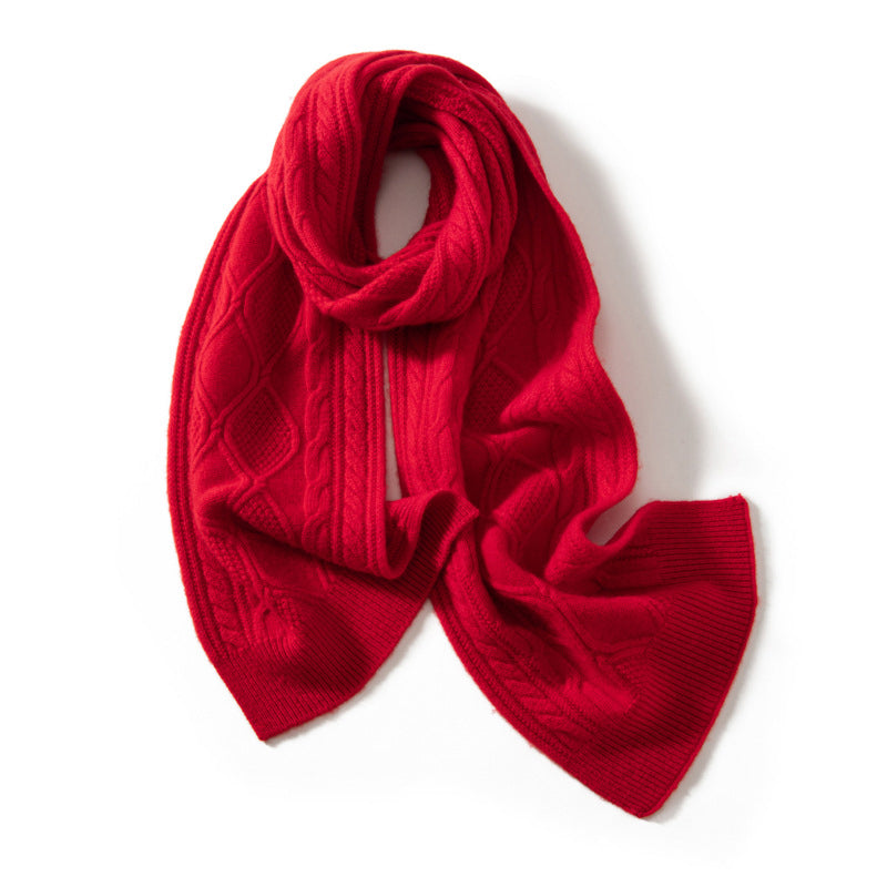 Grace Wool-Blend Scarf | Textured Winter Scarf