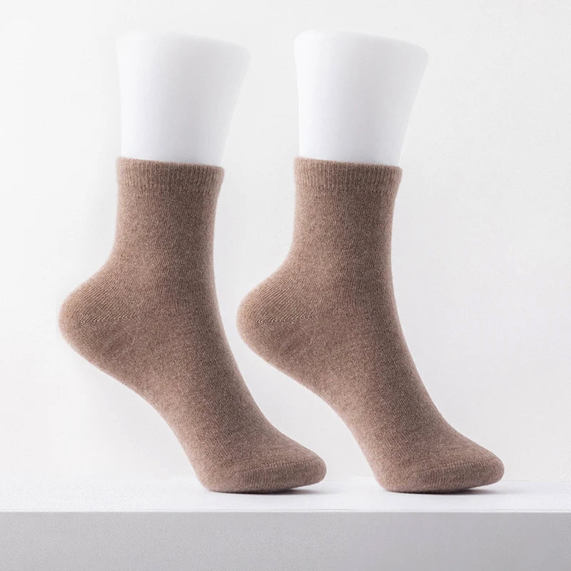 Isla Wool-Blend Snug Fit Ankle Socks | Ribbed Cuff Ankle Socks