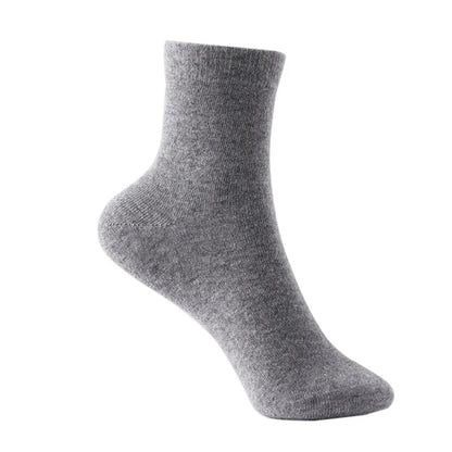 Isla Wool-Blend Snug Fit Ankle Socks | Ribbed Cuff Ankle Socks