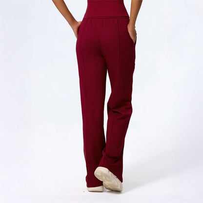Sienna Wide Leg Lounge Pants | Drawstring Waist Solid Lounge Pants