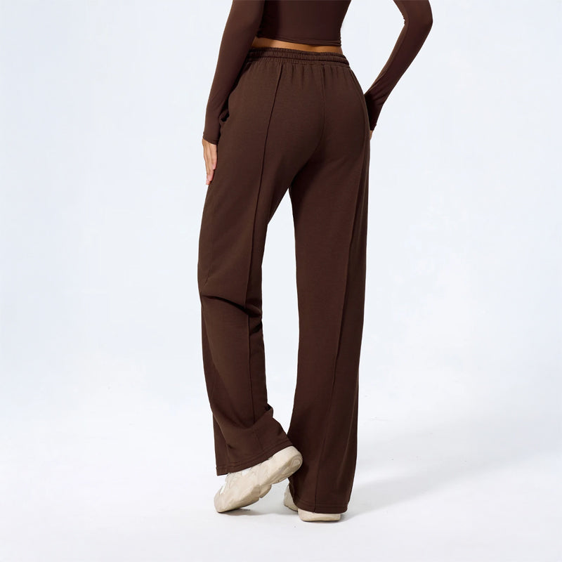 Sienna Wide Leg Lounge Pants | Drawstring Waist Solid Lounge Pants