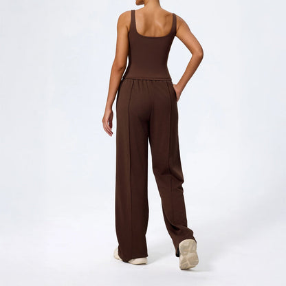 Sienna Wide Leg Lounge Pants | Drawstring Waist Solid Lounge Pants