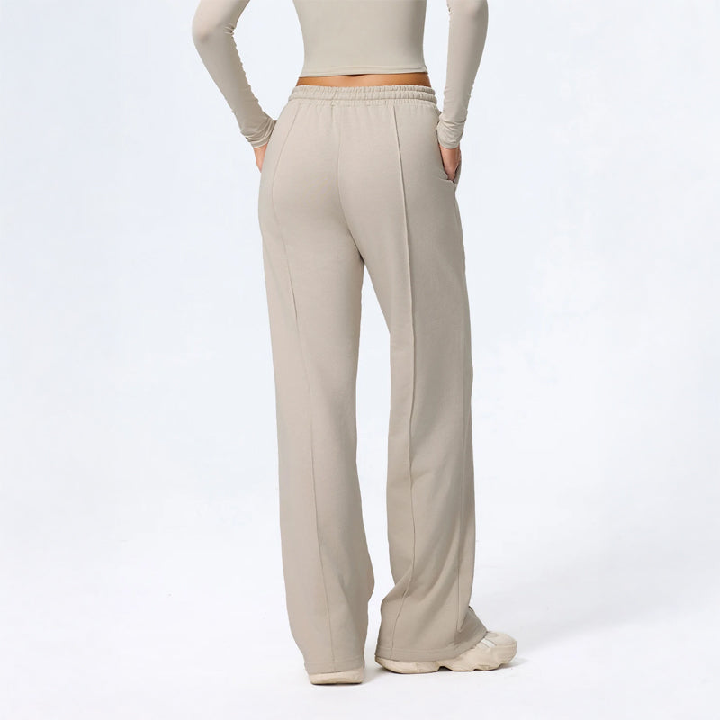 Sienna Wide Leg Lounge Pants | Drawstring Waist Solid Lounge Pants