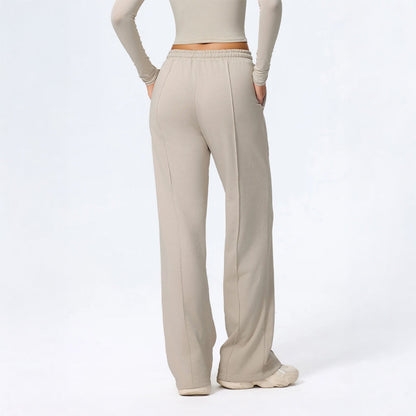 Sienna Wide Leg Lounge Pants | Drawstring Waist Solid Lounge Pants
