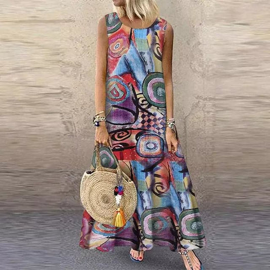 Marine - The Colorful Sleeveless Dress