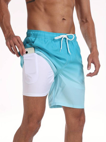 Men's Swim Shorts – Quick-Drying Lightweight Material – Relaxed Fit – Mid-Length
