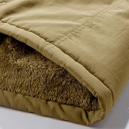 Arthur Hooded Regular Fit Winter Coat | Cargo Pockets Collared Winter Coat