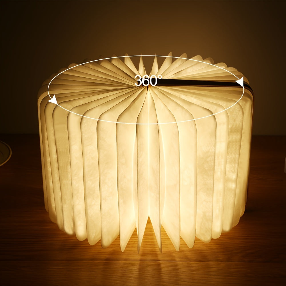 Foldable LED Book Lamp with Rechargeable Design
