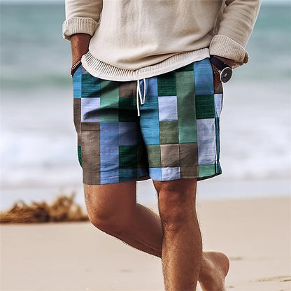 Men's Swim Shorts – Quick-Drying Fabric – Regular Fit – Medium Leg Length – Adjustable Waist