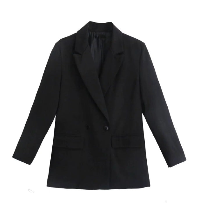 Double-Breasted Women's Blazer - Tailored Fit - Notched Lapel