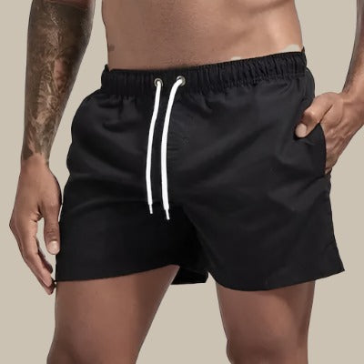 Men's Swim Shorts – Relaxed Fit – Quick-Drying – Mid-Length – Drawstring Closure