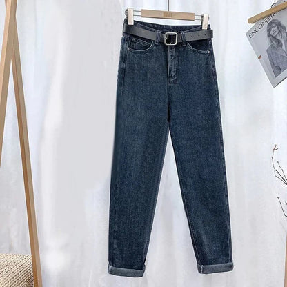 Dame Jeans - Højtaljet - Straight Leg - Klassisk 5-Lomme Design - Casual Komfort