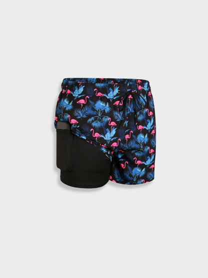 Men's Swim Trunks – Relaxed Fit – Quick-Drying – Mid Length – Drawstring Waist