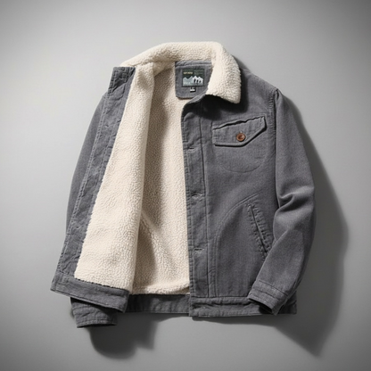 Arthur Corduroy Jacket | Shearling Collar Sherpa Lined Jacket