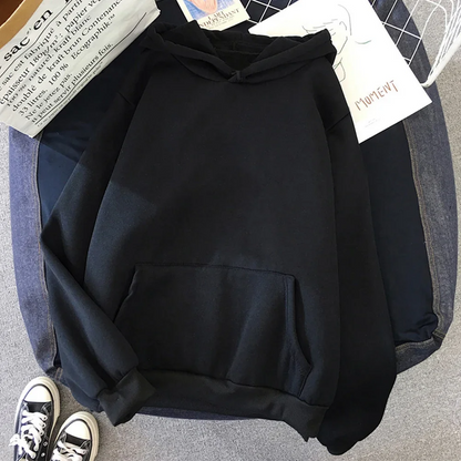 Women's Hoodie – Oversized Fit – Soft Fleece – Kangaroo Pocket – Ribbed Cuffs