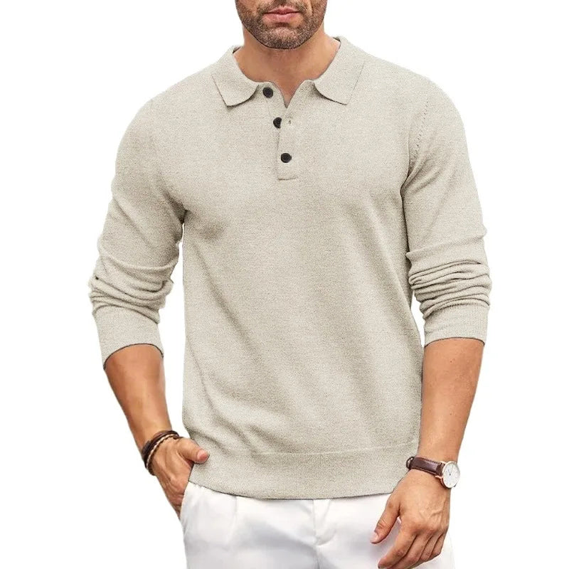 George Regular Fit Polo Sweater | Polo Collar Long Sleeve Sweater
