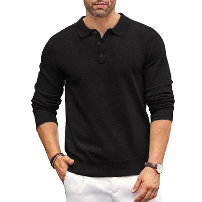 George Regular Fit Polo Sweater | Polo Collar Long Sleeve Sweater
