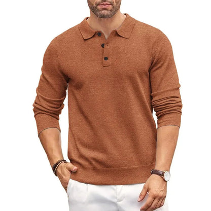 George Regular Fit Polo Sweater | Polo Collar Long Sleeve Sweater