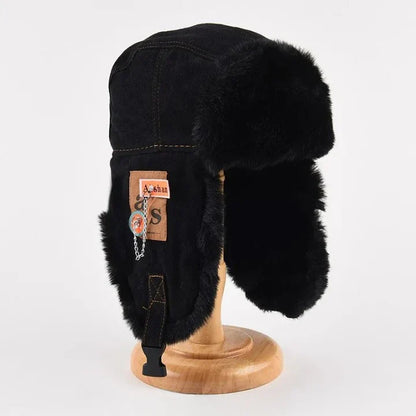 Leo Fleece Structured Fit Trapper Hat | Fur Trim Ear Flaps Trapper Hat