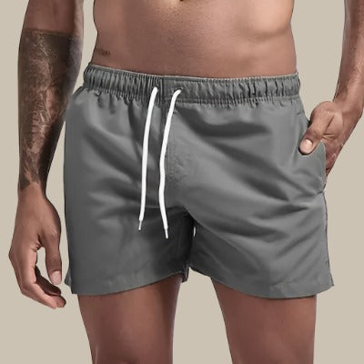 Men's Swim Shorts – Relaxed Fit – Quick-Drying – Mid-Length – Drawstring Closure