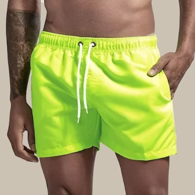 Men's Swim Shorts – Relaxed Fit – Quick-Drying – Mid-Length – Drawstring Closure