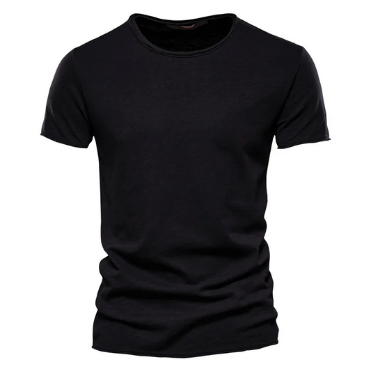 Men's T-shirt – Slim Fit – Short Sleeve – Crew Neck – Breathable – Minimalist Design