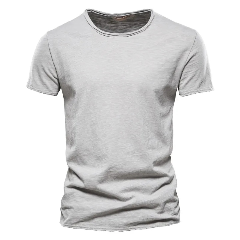Men's T-shirt – Slim Fit – Short Sleeve – Crew Neck – Breathable – Minimalist Design