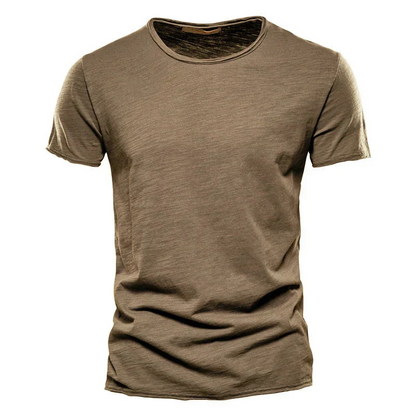 Men's T-shirt – Slim Fit – Short Sleeve – Crew Neck – Breathable – Minimalist Design
