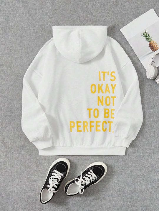 Women's Hoodie – Oversized Fit – Soft Cotton Blend – Long-Sleeved Statement Design