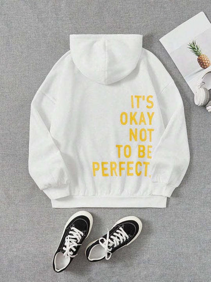 Women's Hoodie – Oversized Fit – Soft Cotton Blend – Long-Sleeved Statement Design