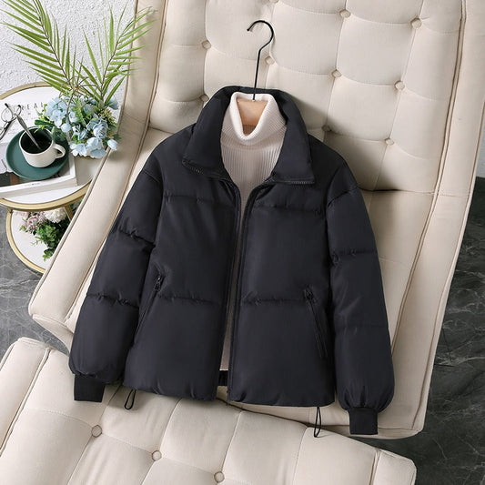 Women’s Jacket - Woven - Oversized Fit - Stand-Up Collar - Hip Length