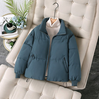 Women’s Jacket - Woven - Oversized Fit - Stand-Up Collar - Hip Length
