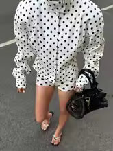 Women's Puffer Jacket – Oversized Fit – Padded Cotton – Hooded Short Casual Look