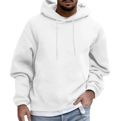 Men's Hoodie – Oversized Fit – Soft Cotton Feel – Kangaroo Pocket – Drawstring Hood