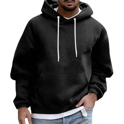 Men's Hoodie – Oversized Fit – Soft Cotton Feel – Kangaroo Pocket – Drawstring Hood