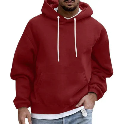 Men's Hoodie – Oversized Fit – Soft Cotton Feel – Kangaroo Pocket – Drawstring Hood