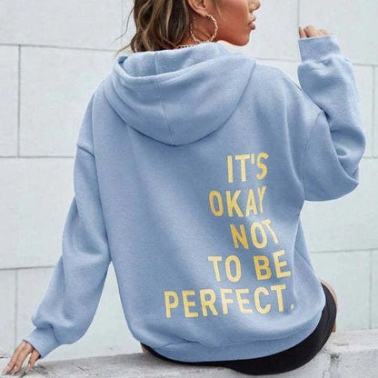 Women's Hoodie – Oversized Fit – Soft Cotton Blend – Long-Sleeved Statement Design