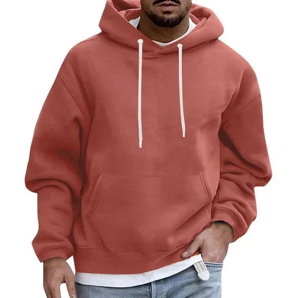 Men's Hoodie – Oversized Fit – Soft Cotton Feel – Kangaroo Pocket – Drawstring Hood