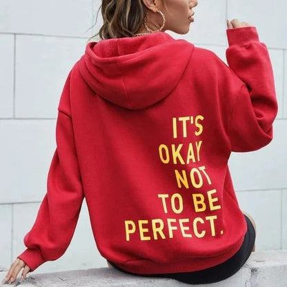 Women's Hoodie – Oversized Fit – Soft Cotton Blend – Long-Sleeved Statement Design