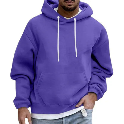 Men's Hoodie – Oversized Fit – Soft Cotton Feel – Kangaroo Pocket – Drawstring Hood