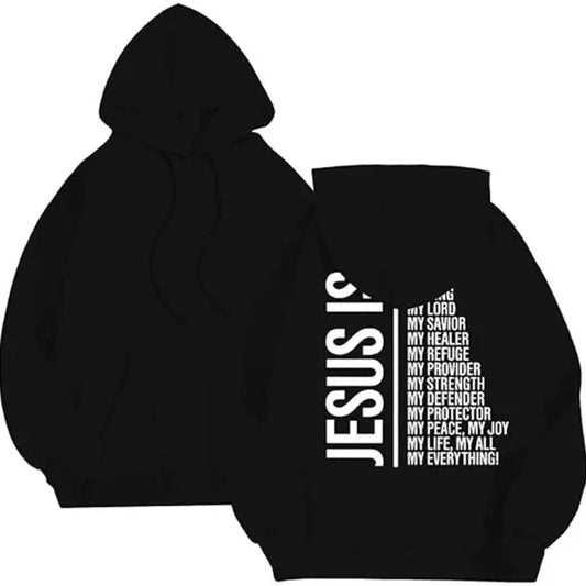 Women's Hoodie – Oversized Fit – Soft Fleece – Ribbed Edges – Graphic Back Print
