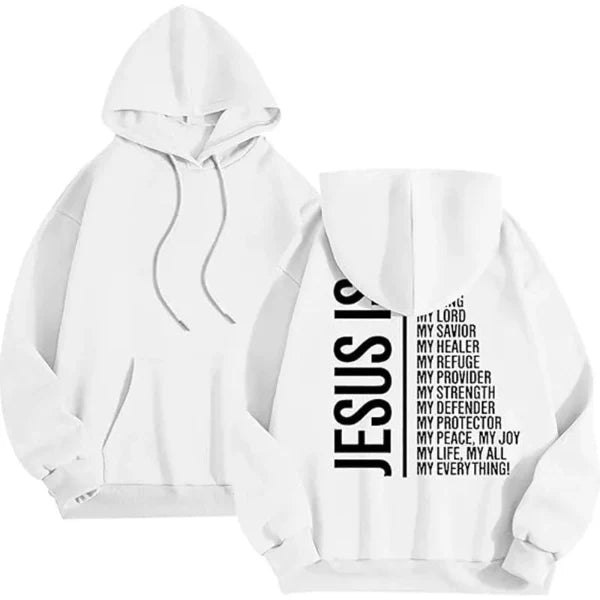 Women's Hoodie – Oversized Fit – Soft Fleece – Ribbed Edges – Graphic Back Print
