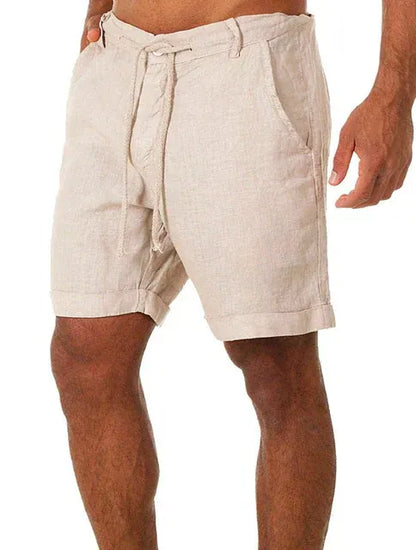 Men's Shorts – Knee-Length – Relaxed Fit – Drawstring Closure – Breathable Material