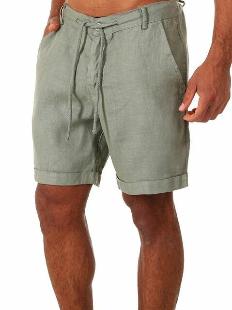 Men's Shorts – Knee-Length – Relaxed Fit – Drawstring Closure – Breathable Material