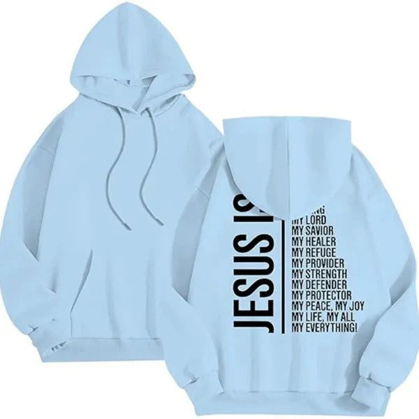 Women's Hoodie – Oversized Fit – Soft Fleece – Ribbed Edges – Graphic Back Print