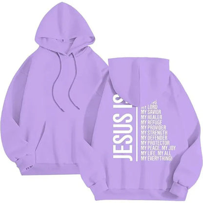 Women's Hoodie – Oversized Fit – Soft Fleece – Ribbed Edges – Graphic Back Print