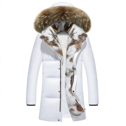 Women's Parka Jacket – Warm Fitted Fit – Faux Fur – Detachable Hood – Thigh-Length