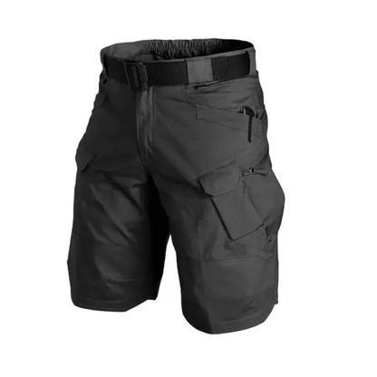 Men's Cargo Shorts – Relaxed Fit – Breathable Lightweight Fabric – 6 Zipper Pockets – Integrated Belt